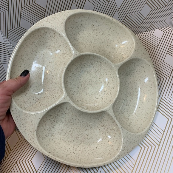 Vintage 1950s Redwing Made in USA Chip /Dip /Veggies Serving Bowl - Picture 7 of 8